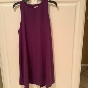 Loft Dress Sleeveless Size M Plum